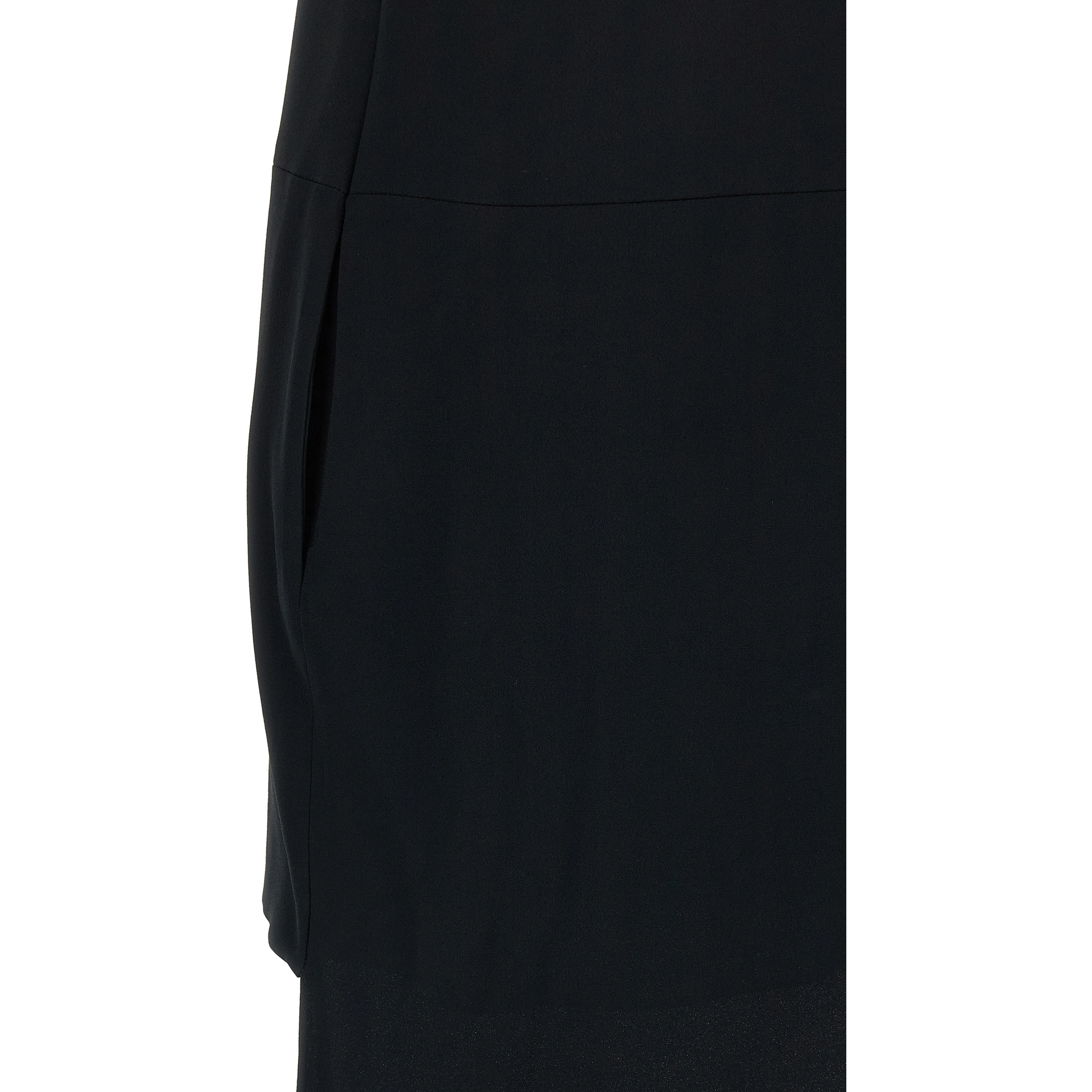 Black Acetate Long Dress