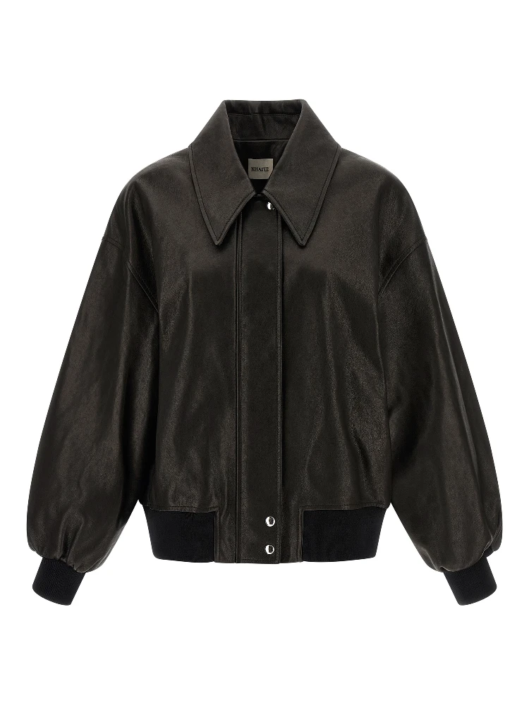Black Lamb Leather Leather Jacket