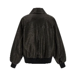Black Lamb Leather Leather Jacket