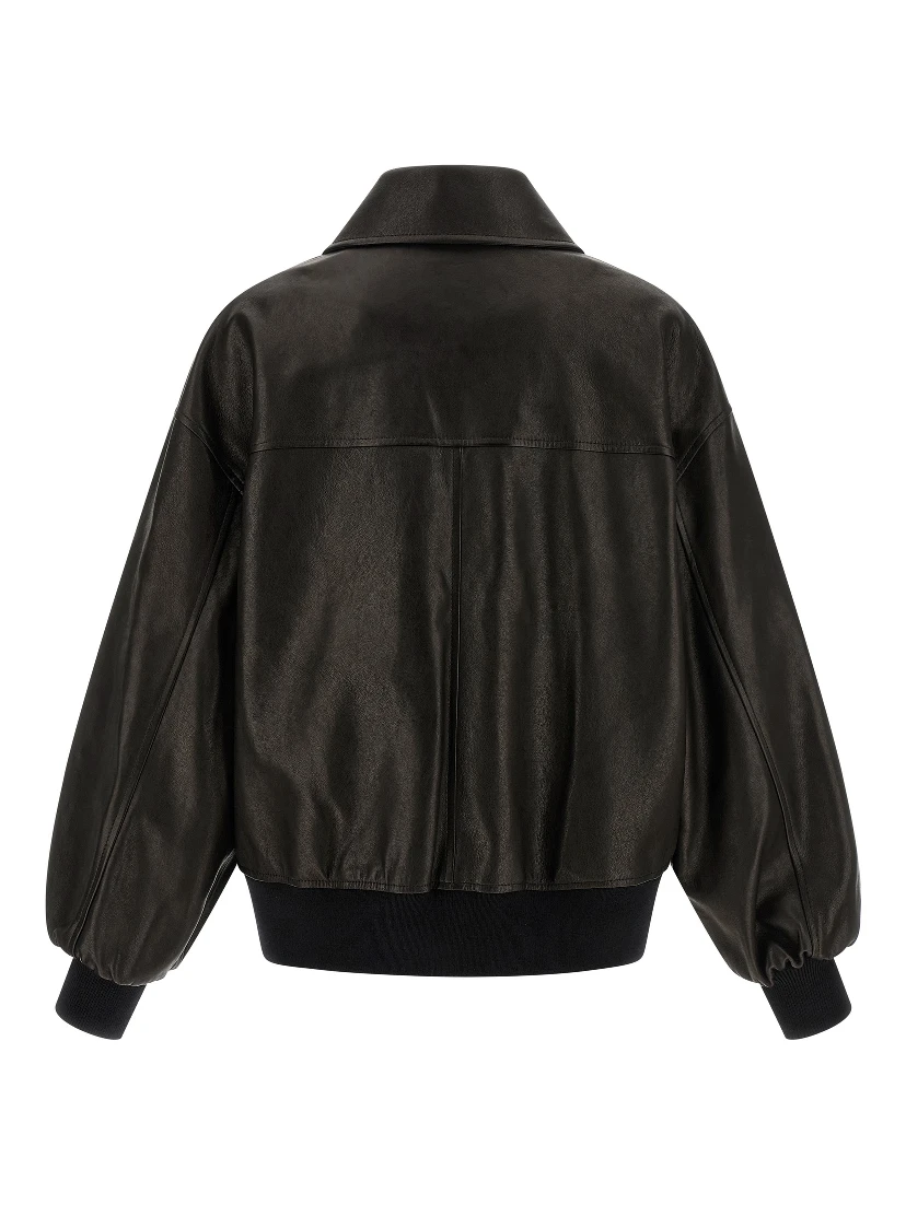 Black Lamb Leather Leather Jacket