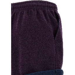 Purple Cotton Bermuda Shorts