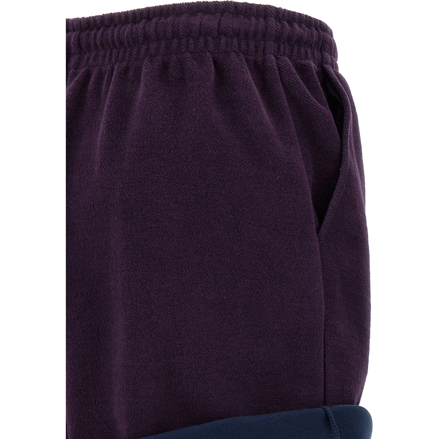 Purple Cotton Bermuda Shorts