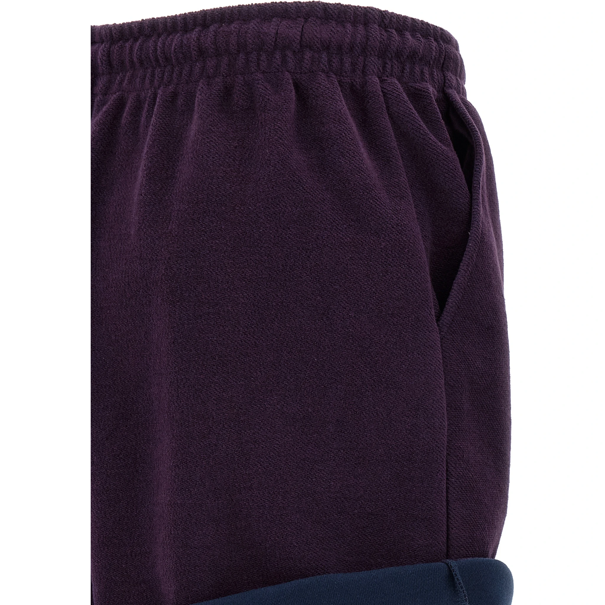 Purple Cotton Bermuda Shorts