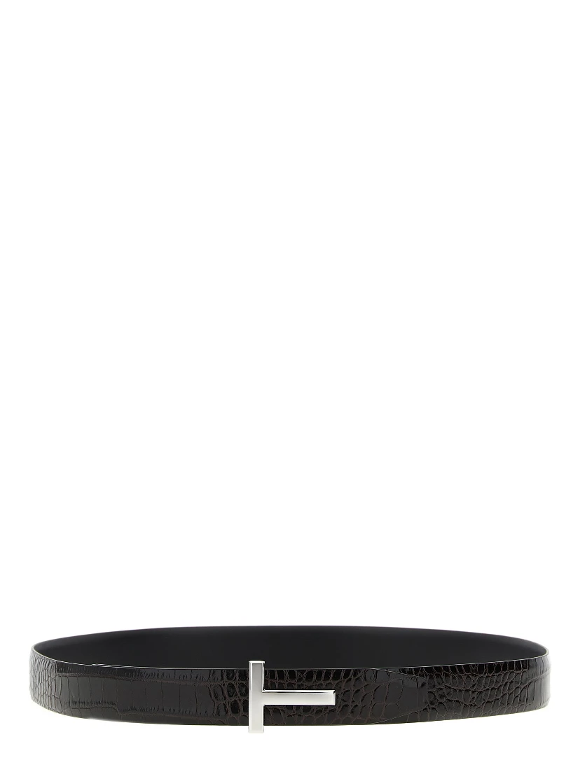Brown Calfskin Regular Belt