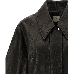 Black Lamb Leather Leather Jacket