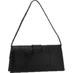 Black Cowhide Shoulder Bag