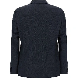 Blue Wool Two-Piece Suit