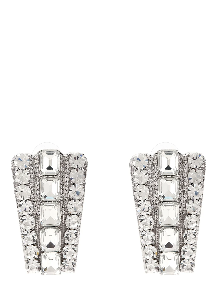 Silver Cotton Earrings
