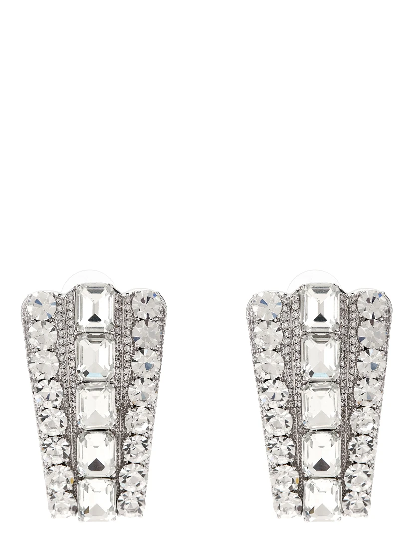 Silver Cotton Earrings