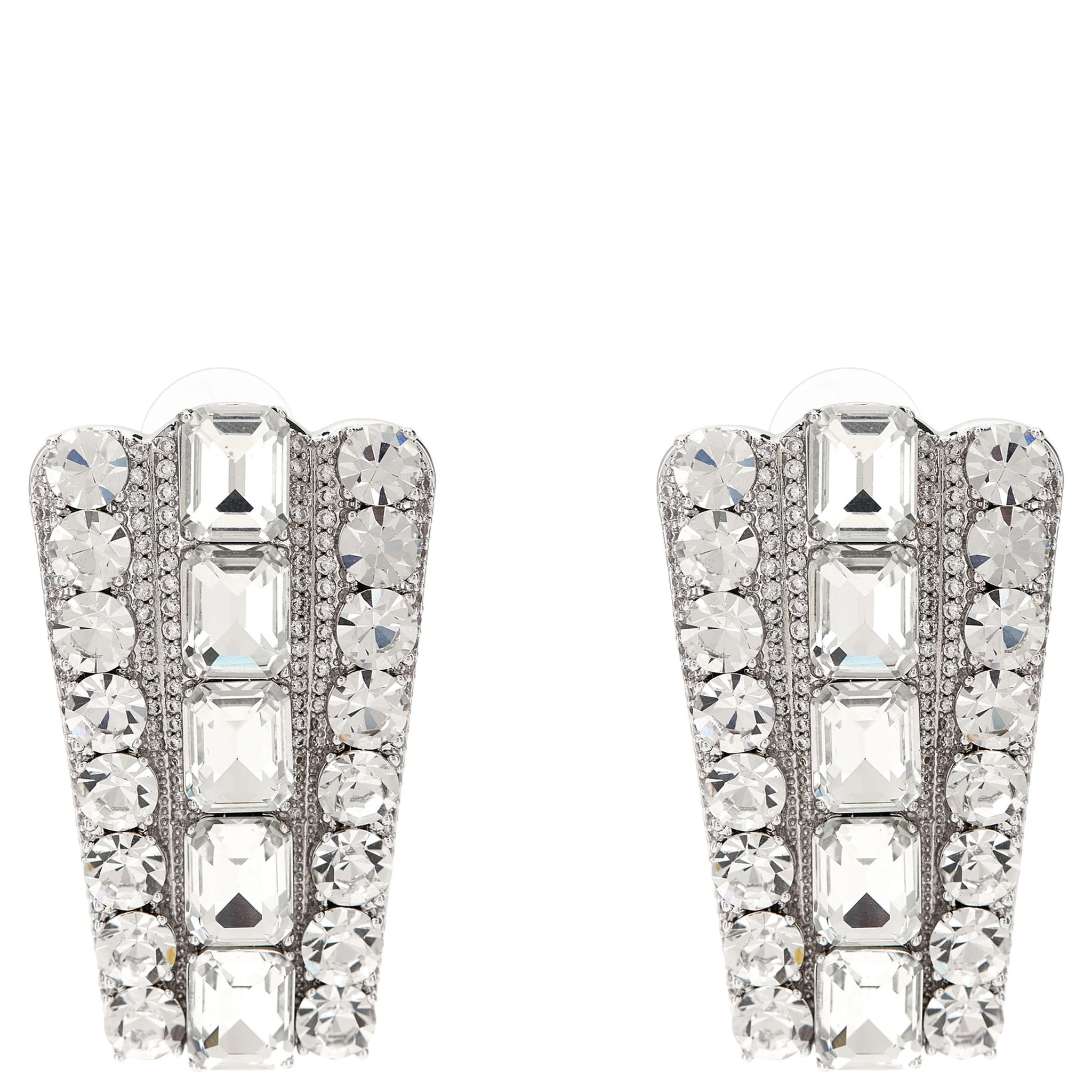 Silver Cotton Earrings