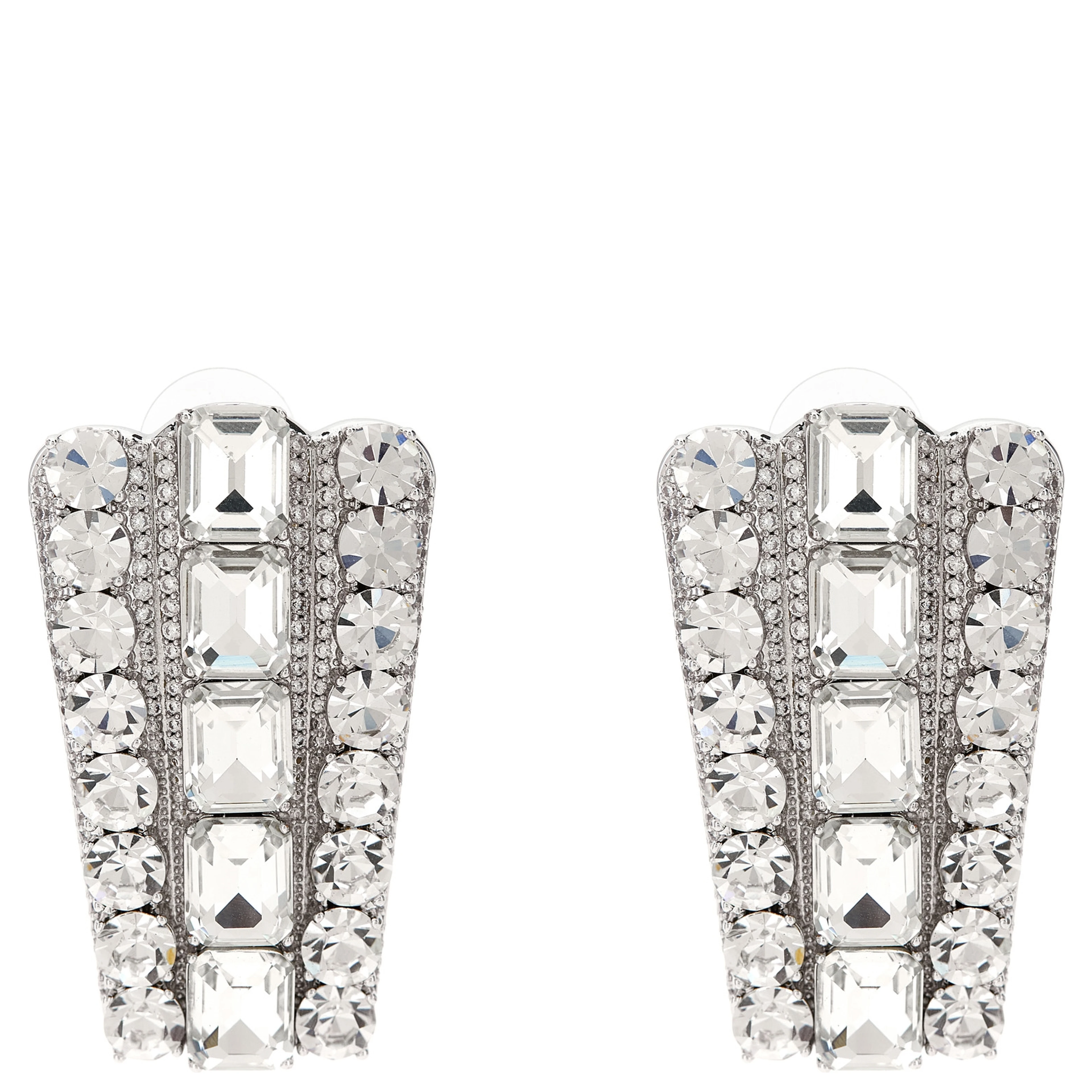 Silver Cotton Earrings