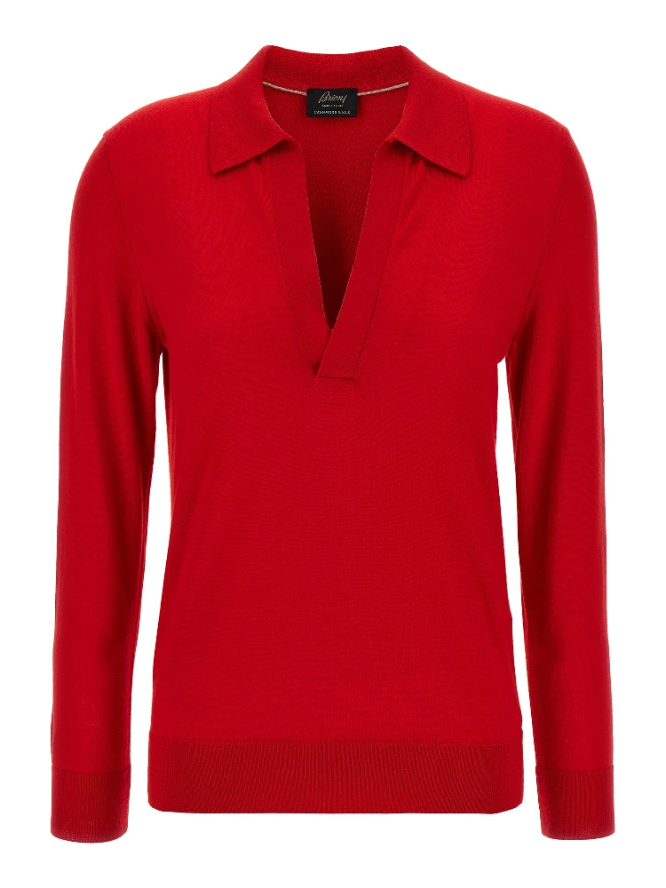 Multicolor Cashmere Polo Shirt