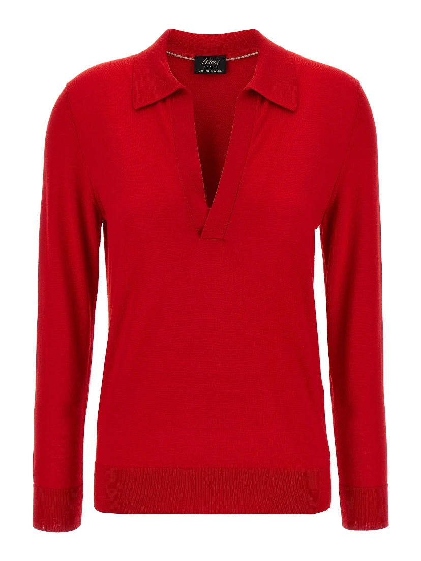 Multicolor Cashmere Polo Shirt