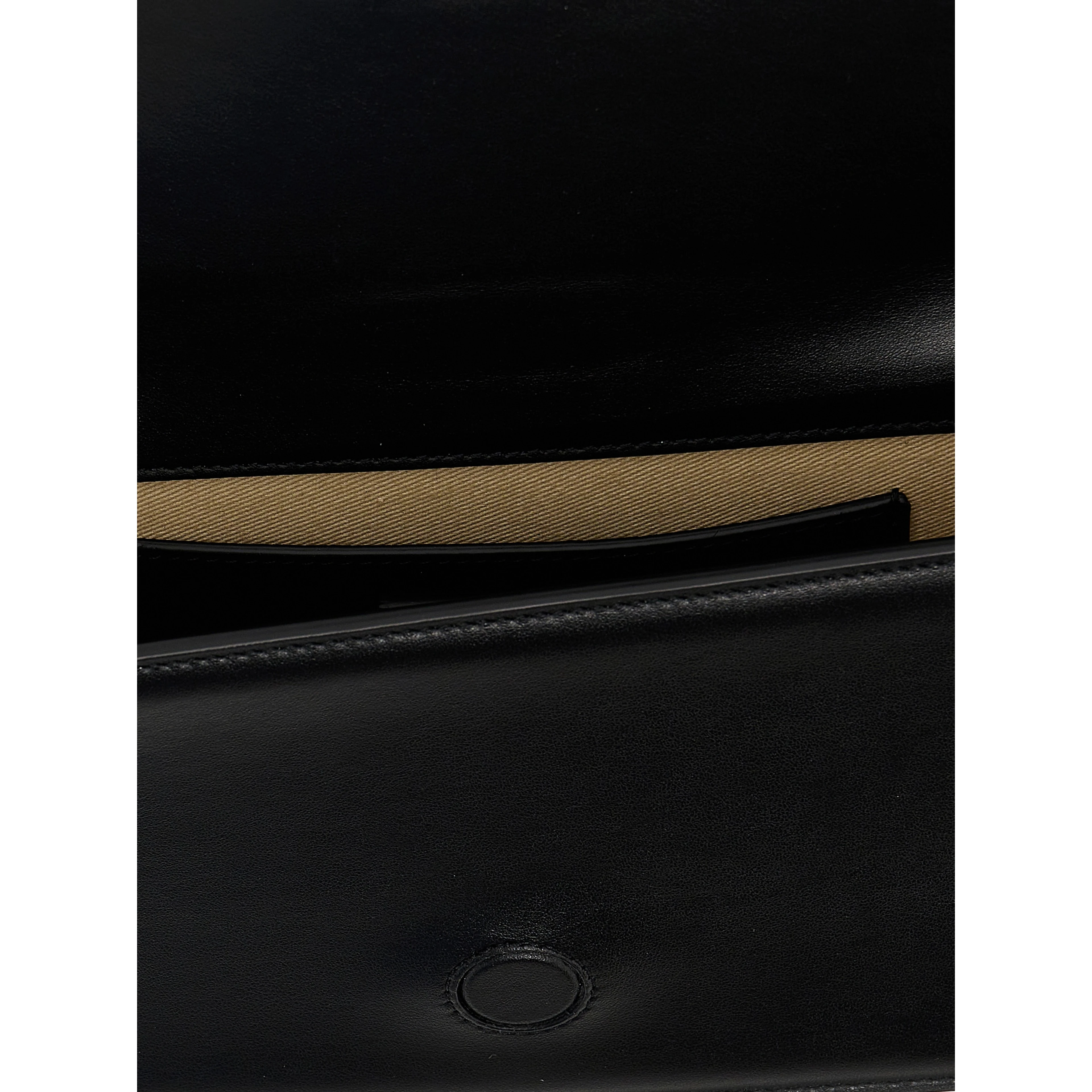 Black Cowhide Shoulder Bag