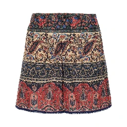 Multicolor Cotton Bermuda Shorts