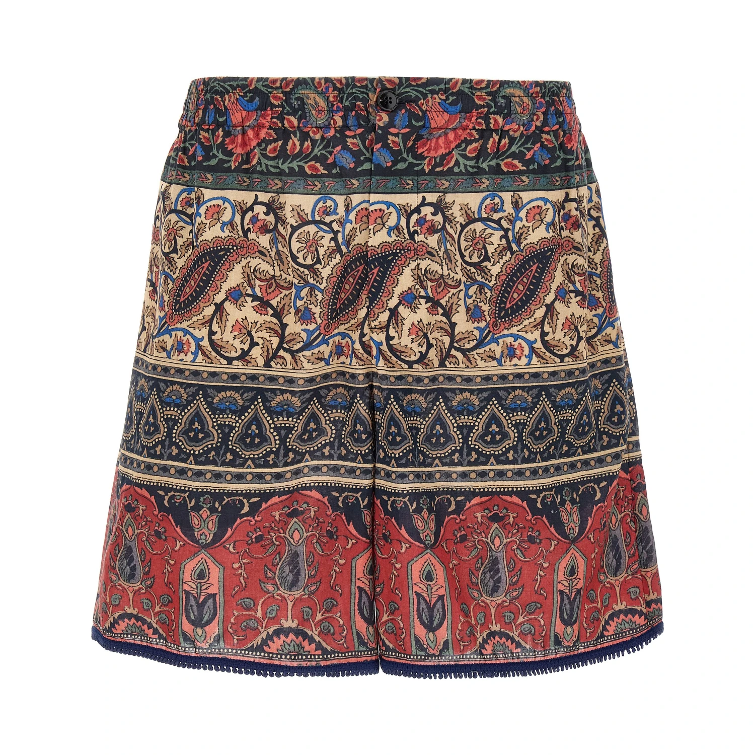 Multicolor Cotton Bermuda Shorts