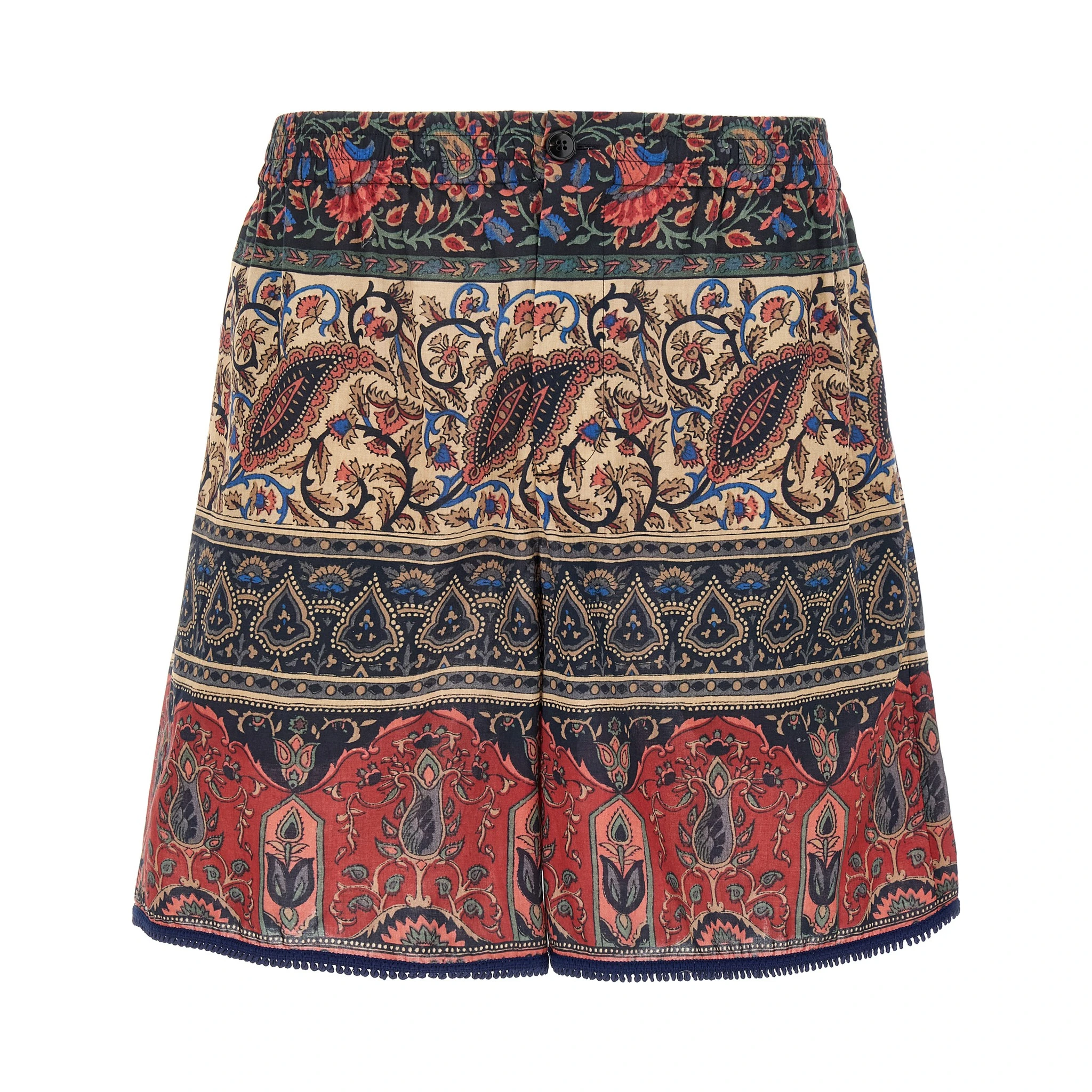 Multicolor Cotton Bermuda Shorts