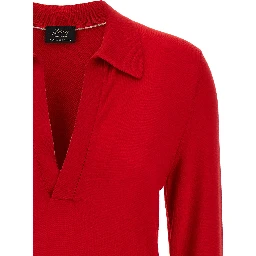 Multicolor Cashmere Polo Shirt