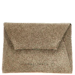Gray Calfskin Clutch Bag