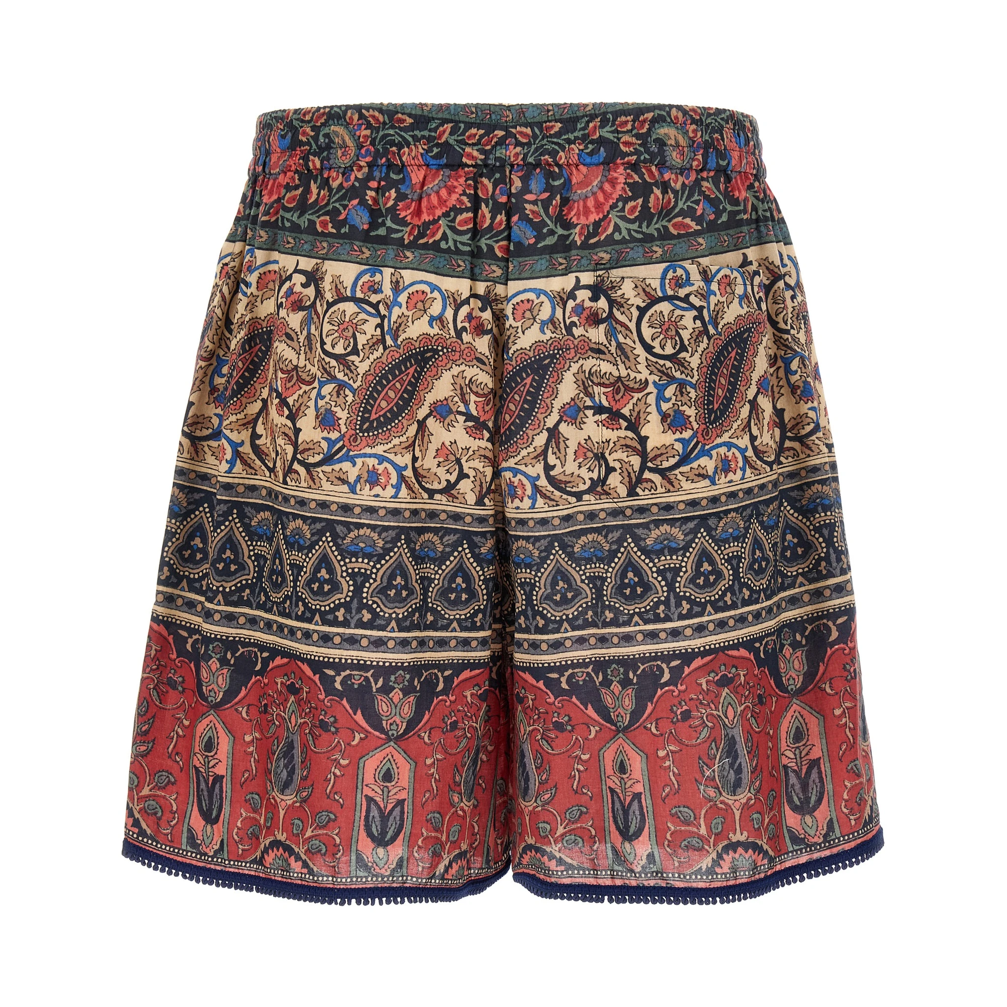 Multicolor Cotton Bermuda Shorts