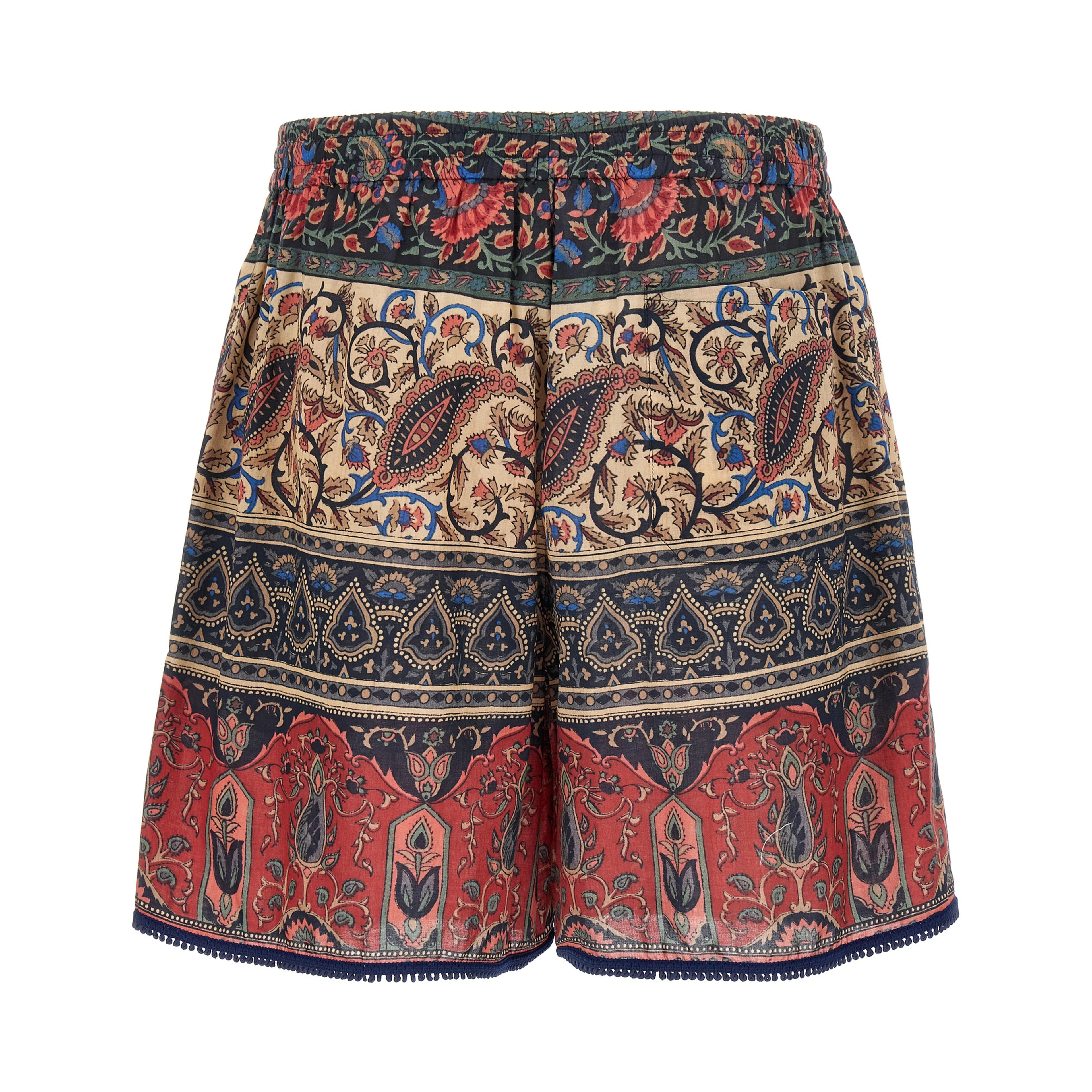 Multicolor Cotton Bermuda Shorts