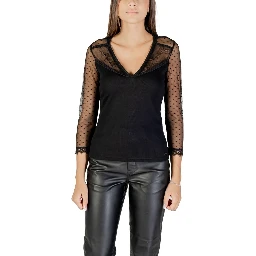 Black Polyester Blouse
