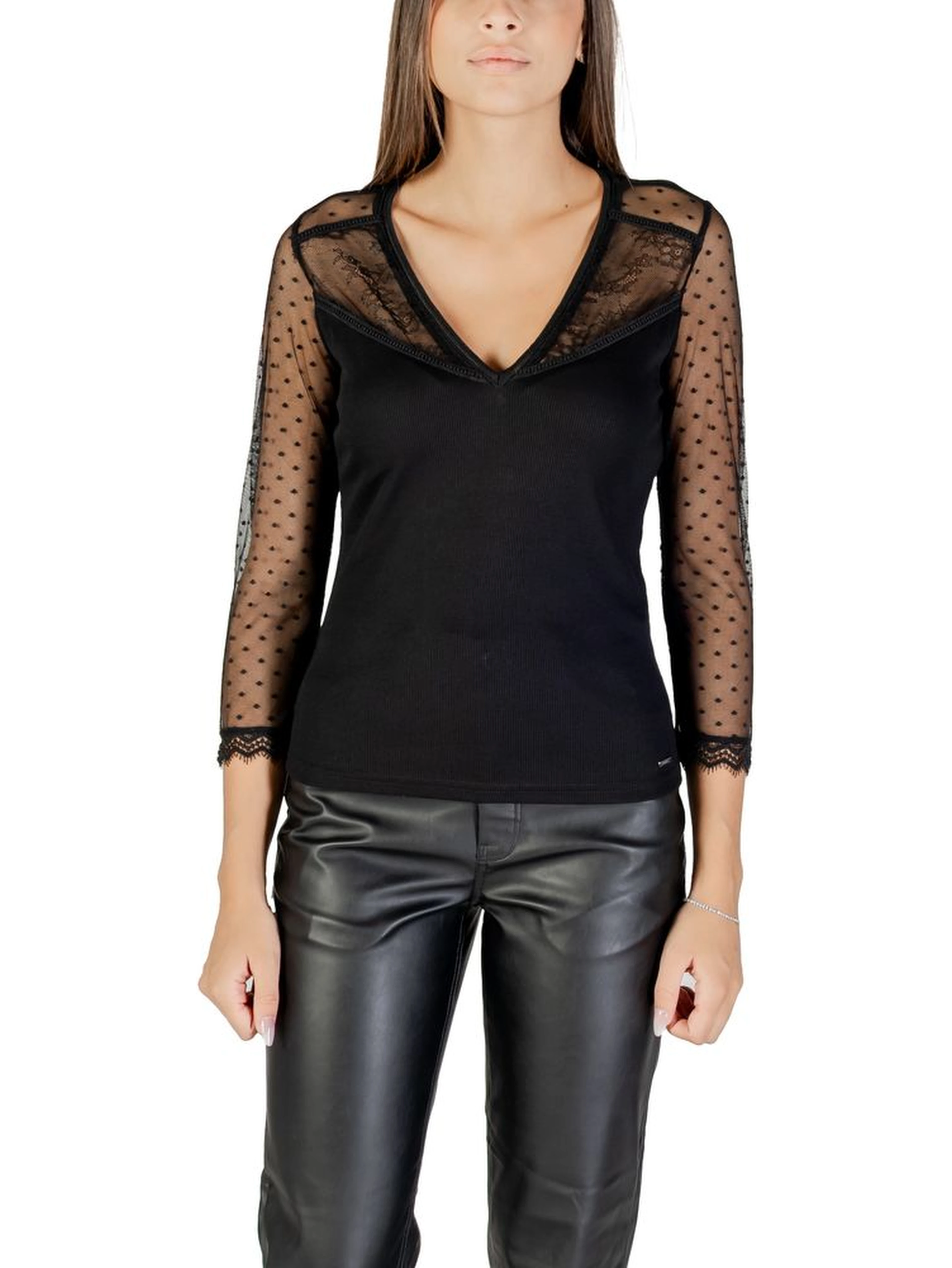 Black Polyester Blouse