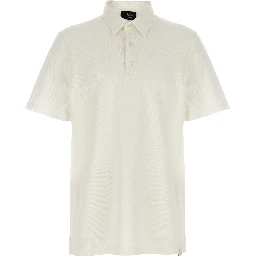 White Cotton Polo Shirt