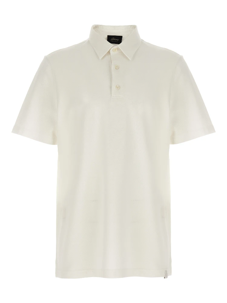 White Cotton Polo Shirt