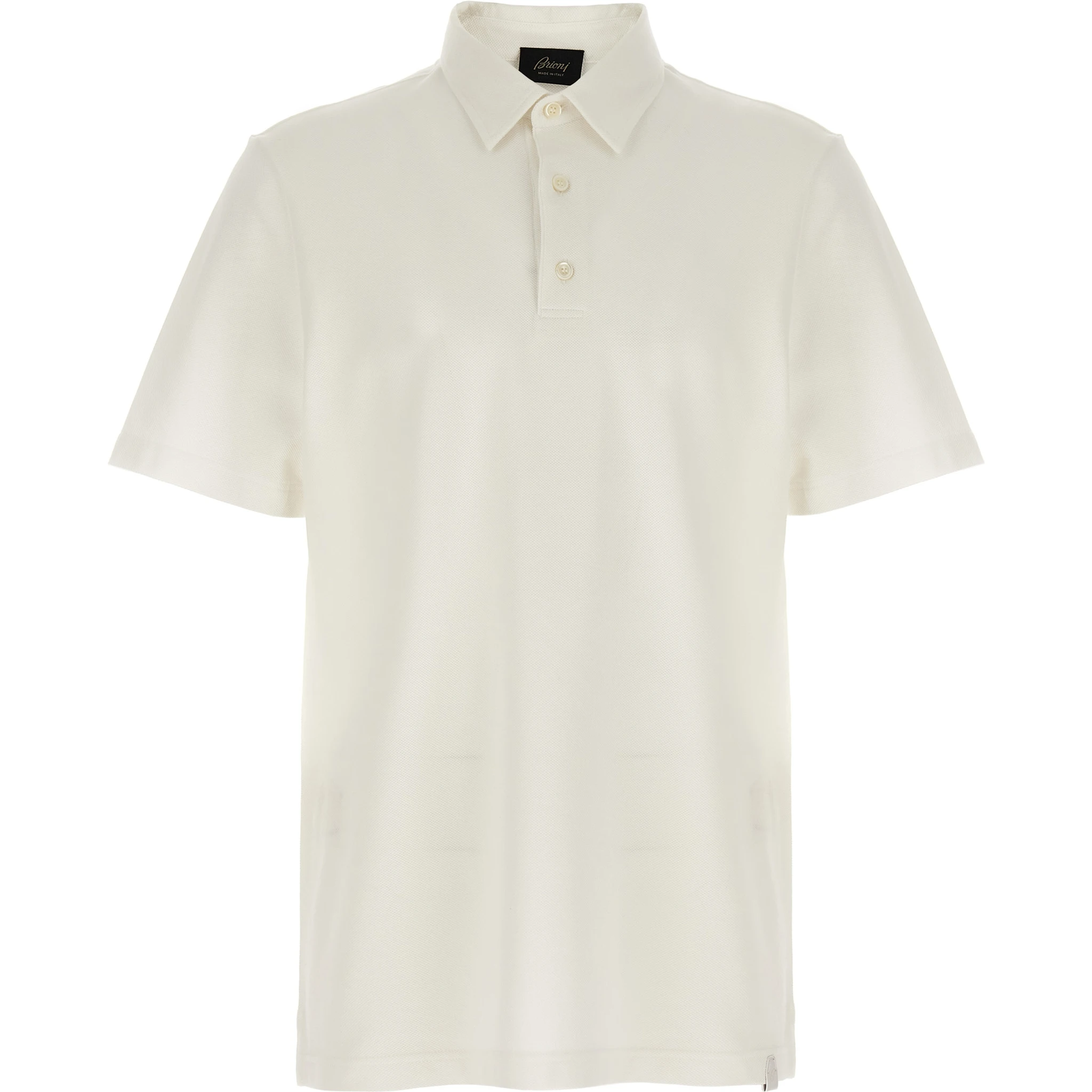 White Cotton Polo Shirt