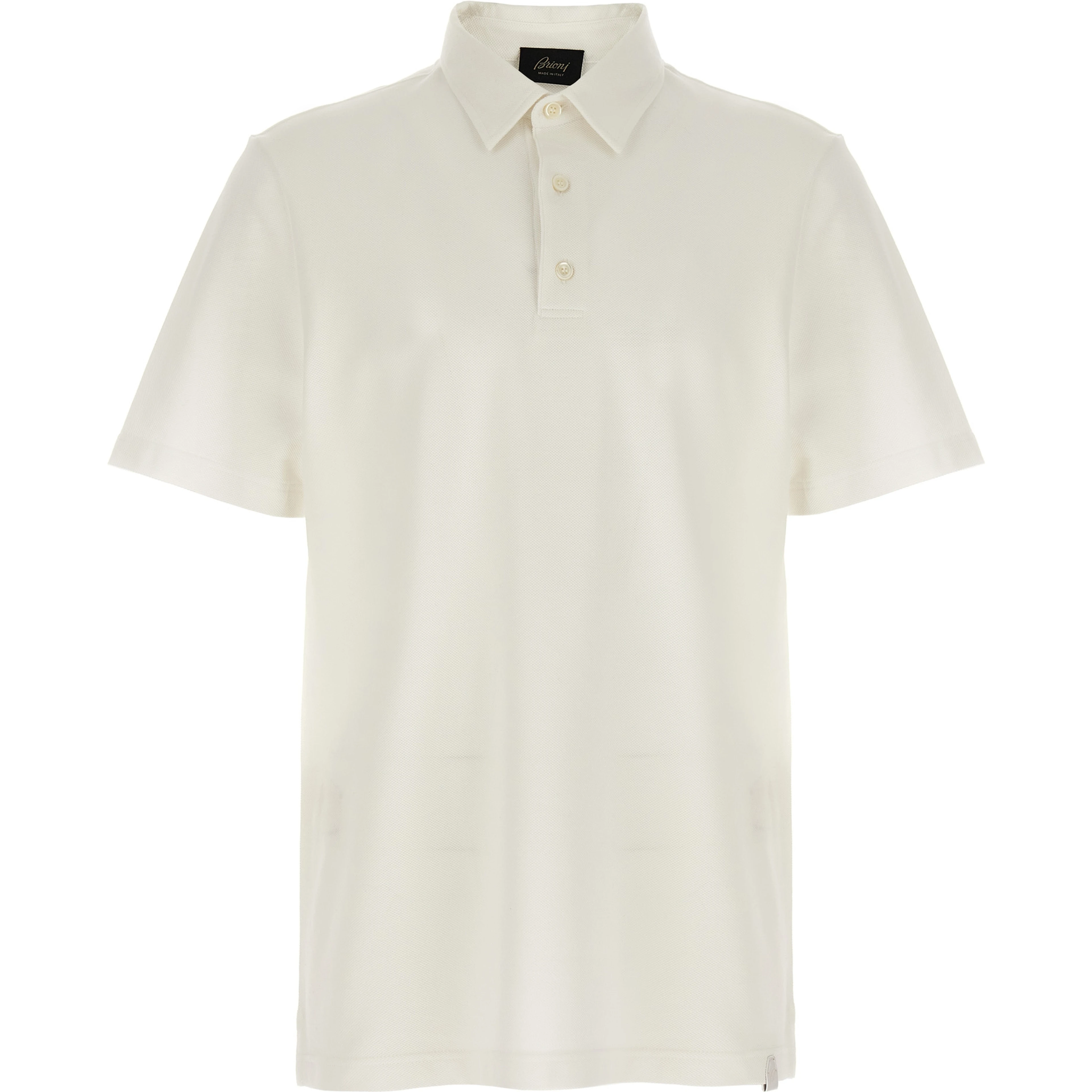 White Cotton Polo Shirt