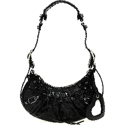 Black Lamb Leather Crossbody Bag