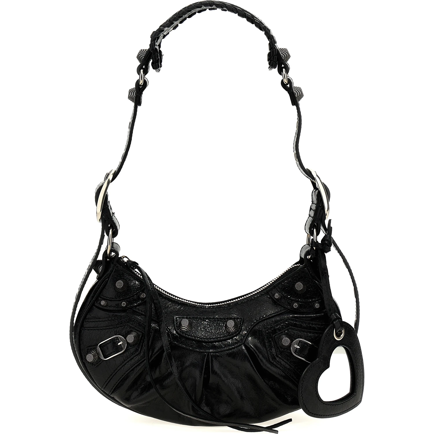 Black Lamb Leather Crossbody Bag