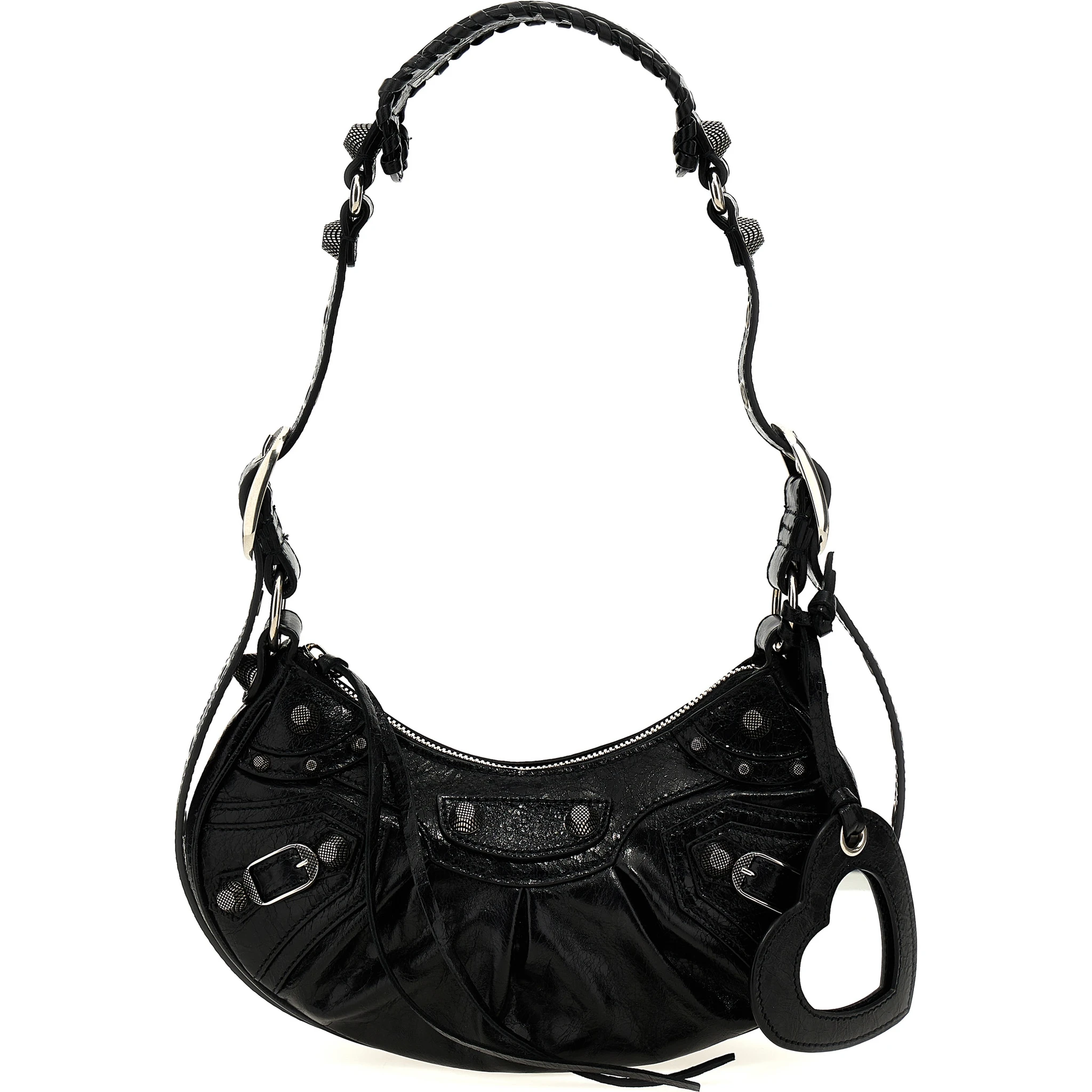 Black Lamb Leather Crossbody Bag
