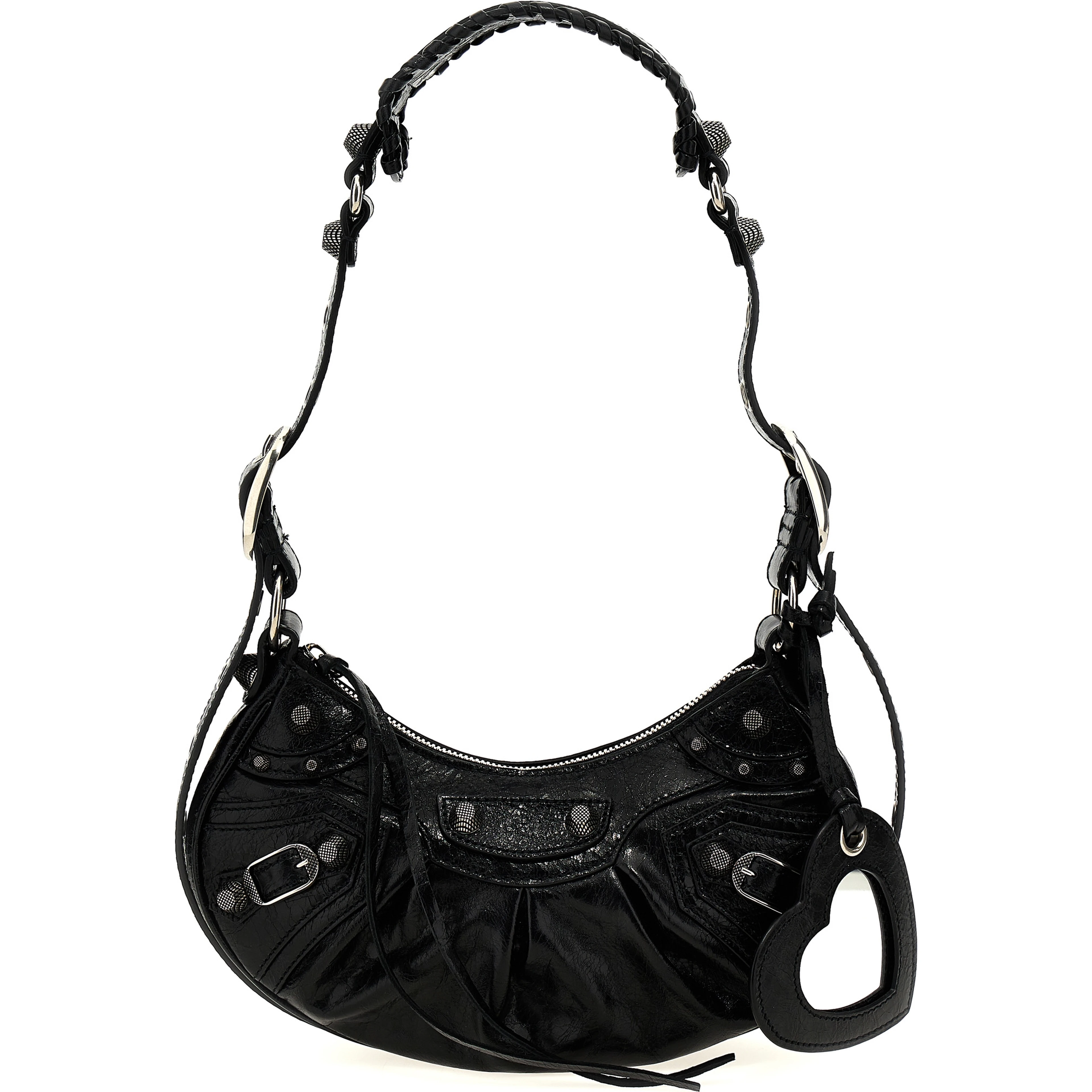 Black Lamb Leather Crossbody Bag