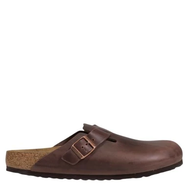 Brown Leather Clogs