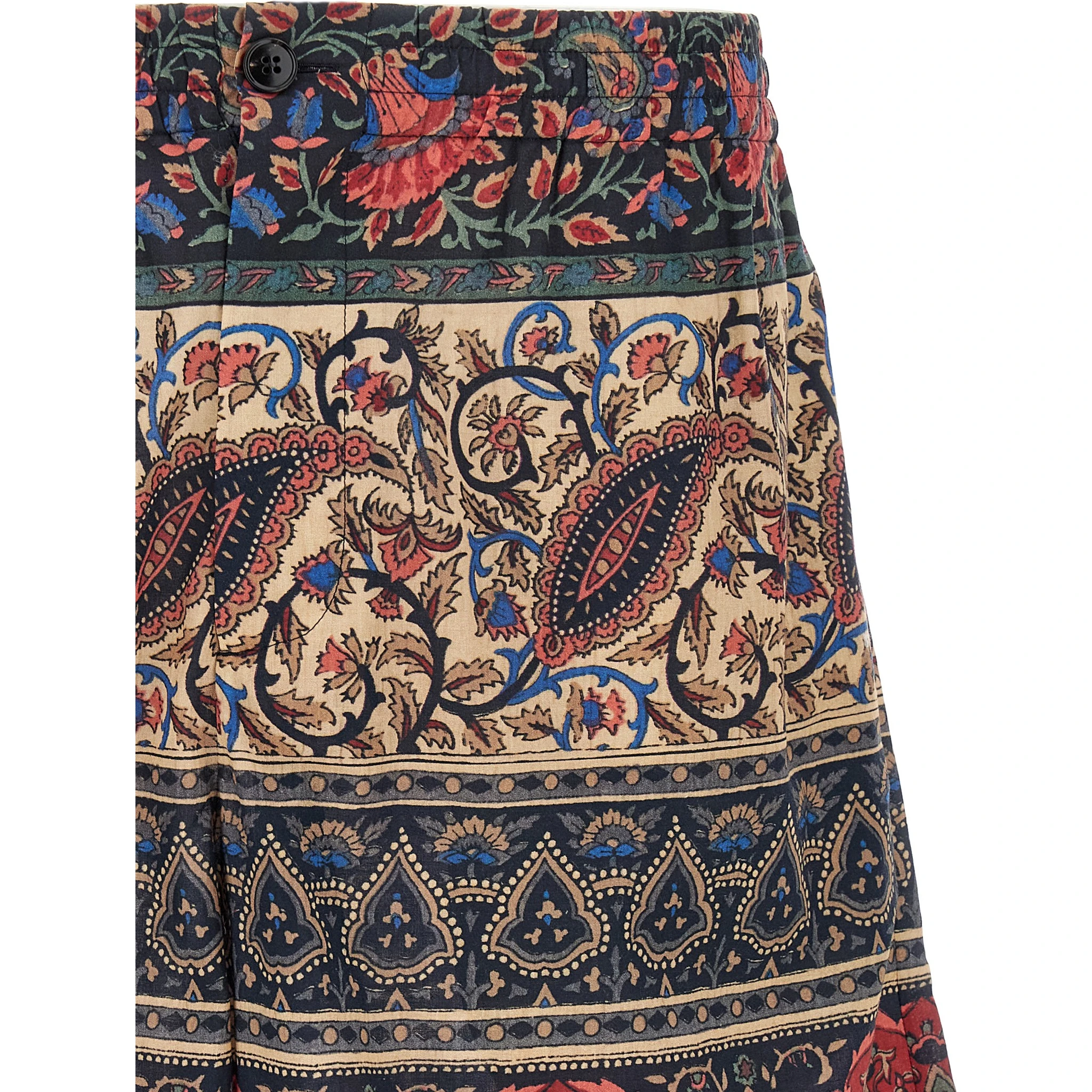 Multicolor Cotton Bermuda Shorts