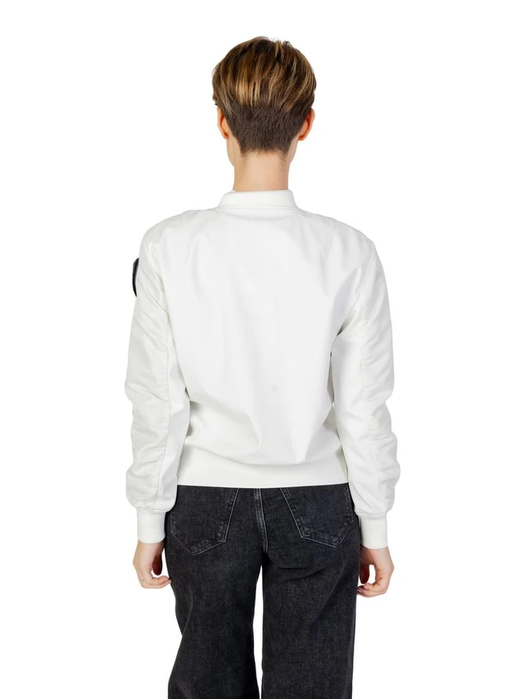 White Polyamide Bomber alternative
