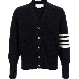 Blue Virgin Wool Cardigan