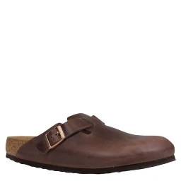 Brown Leather Clogs