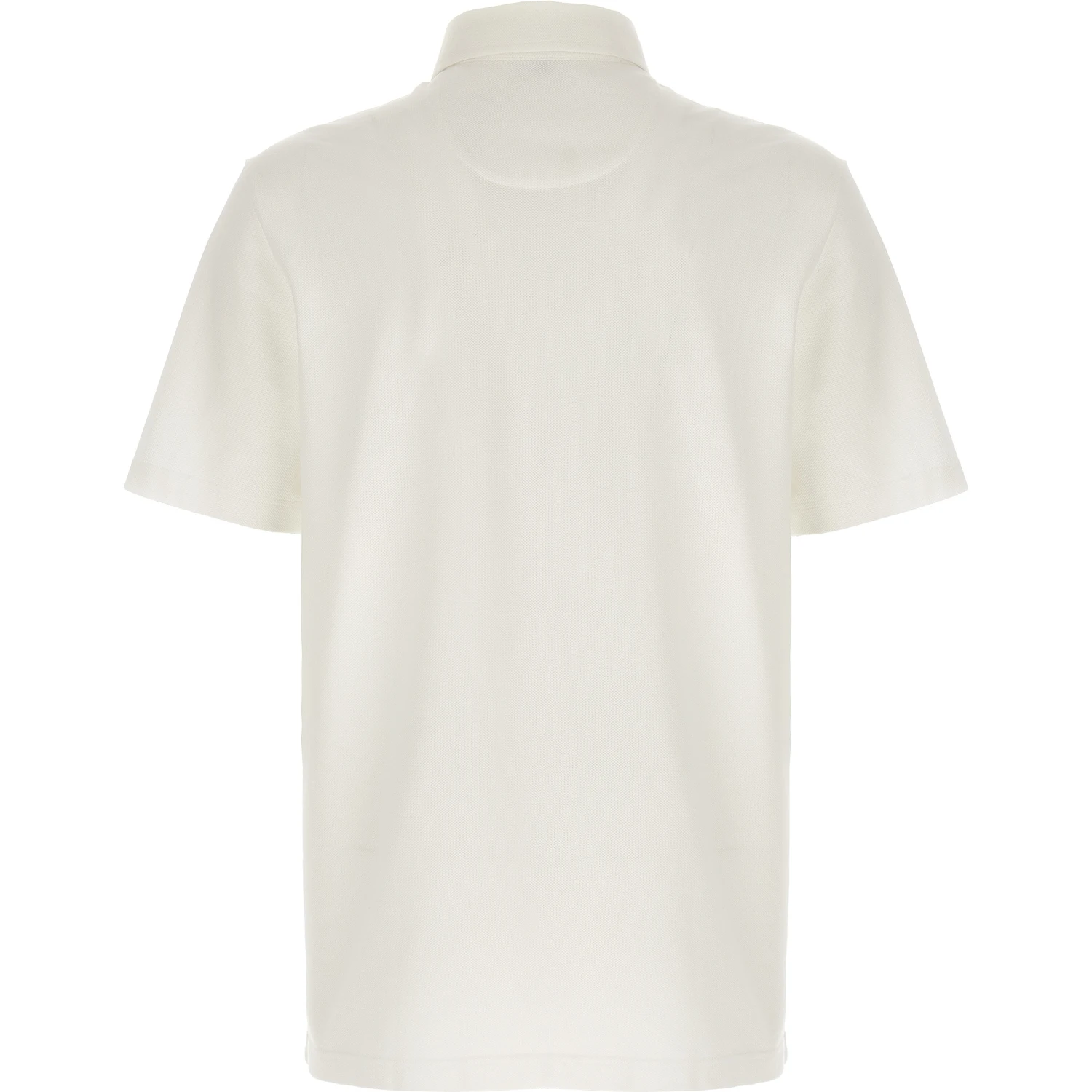 White Cotton Polo Shirt