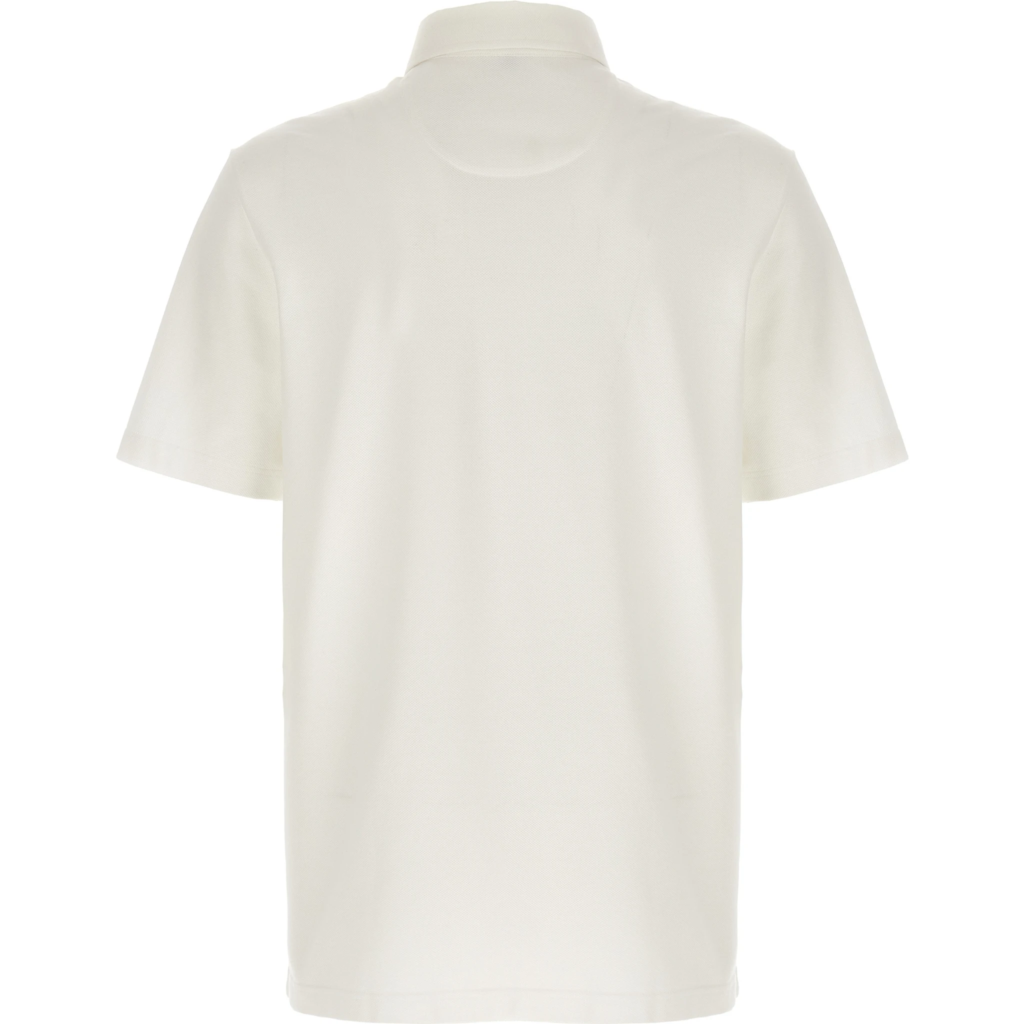 White Cotton Polo Shirt