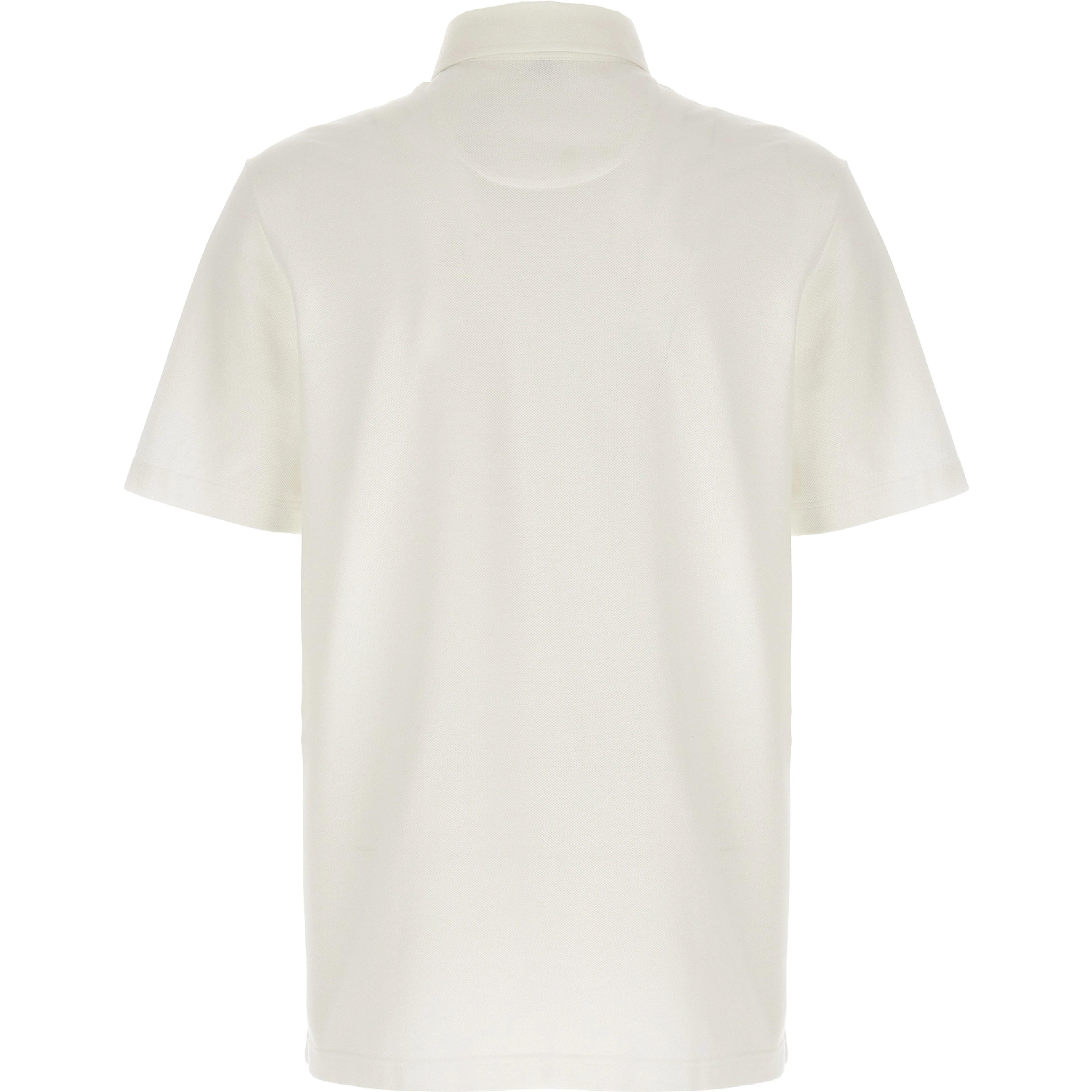 White Cotton Polo Shirt