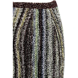 Multicolor Viscose Long Skirt