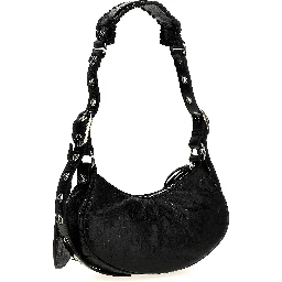 Black Lamb Leather Crossbody Bag