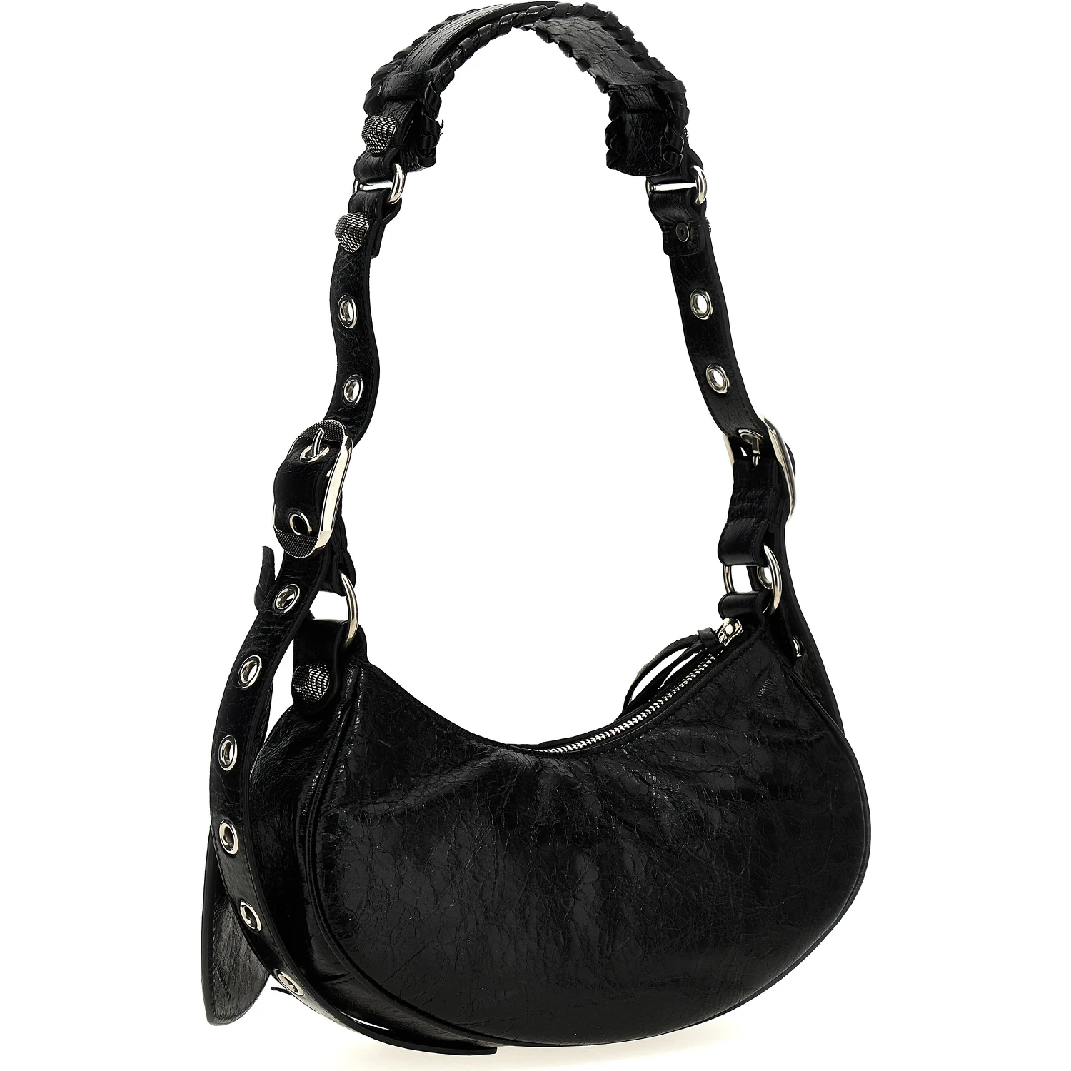 Black Lamb Leather Crossbody Bag