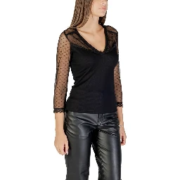 Black Polyester Blouse