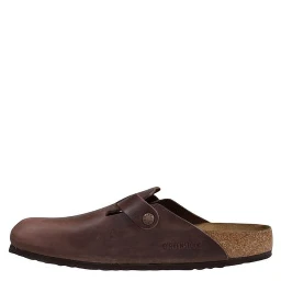 Brown Leather Clogs