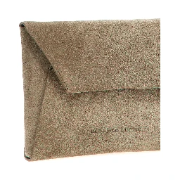 Gray Calfskin Clutch Bag