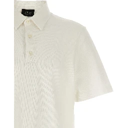 White Cotton Polo Shirt